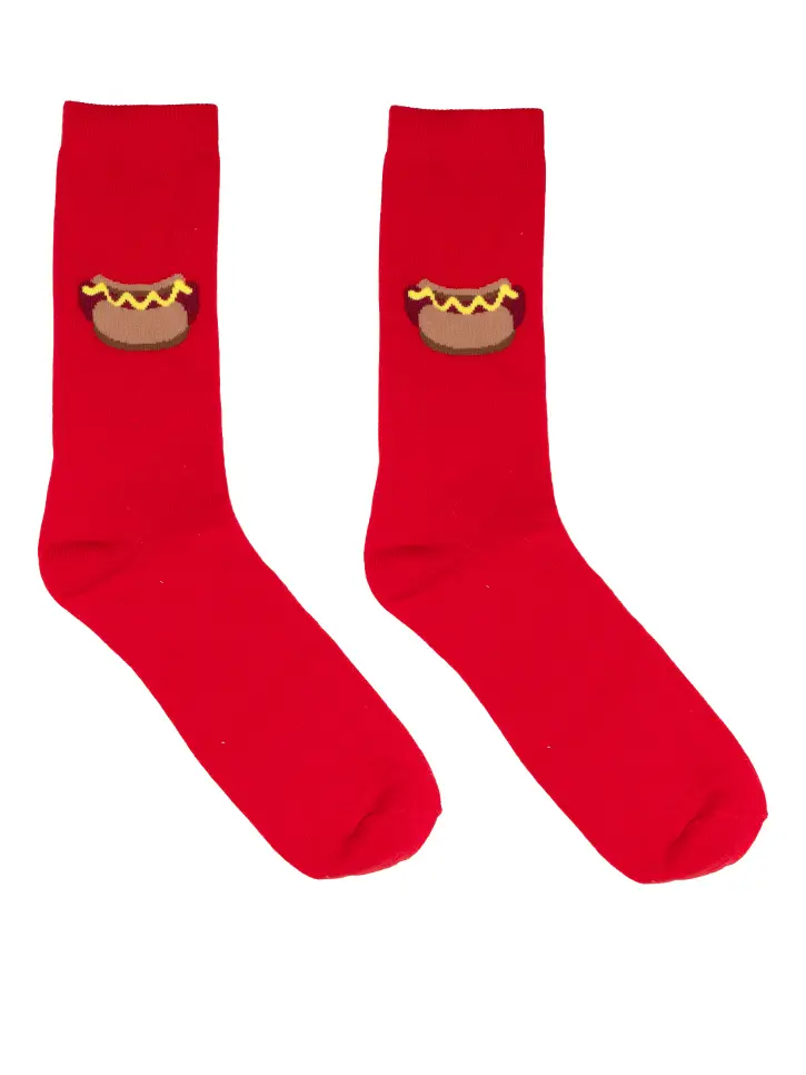 3D Packaged Crew Socks - Hot Dog - Image 2