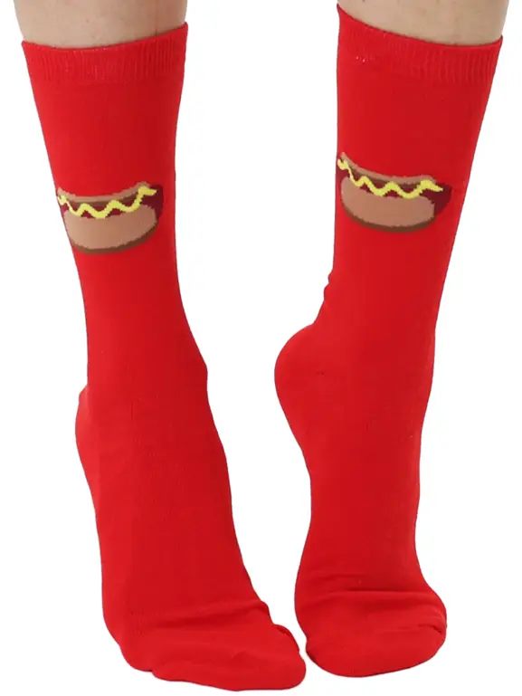 3D Packaged Crew Socks - Hot Dog - Image 3