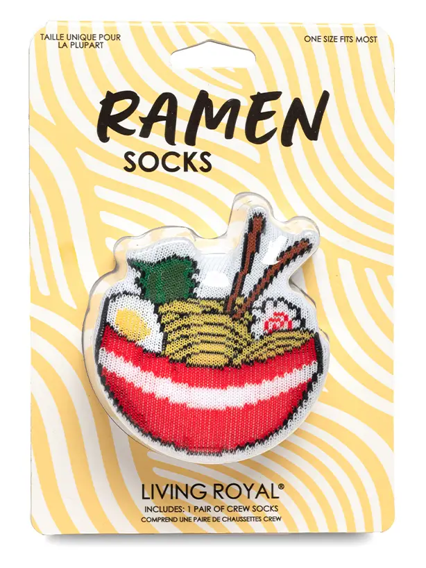 3D Packaged Crew Socks - Ramen Noodles - Image 2
