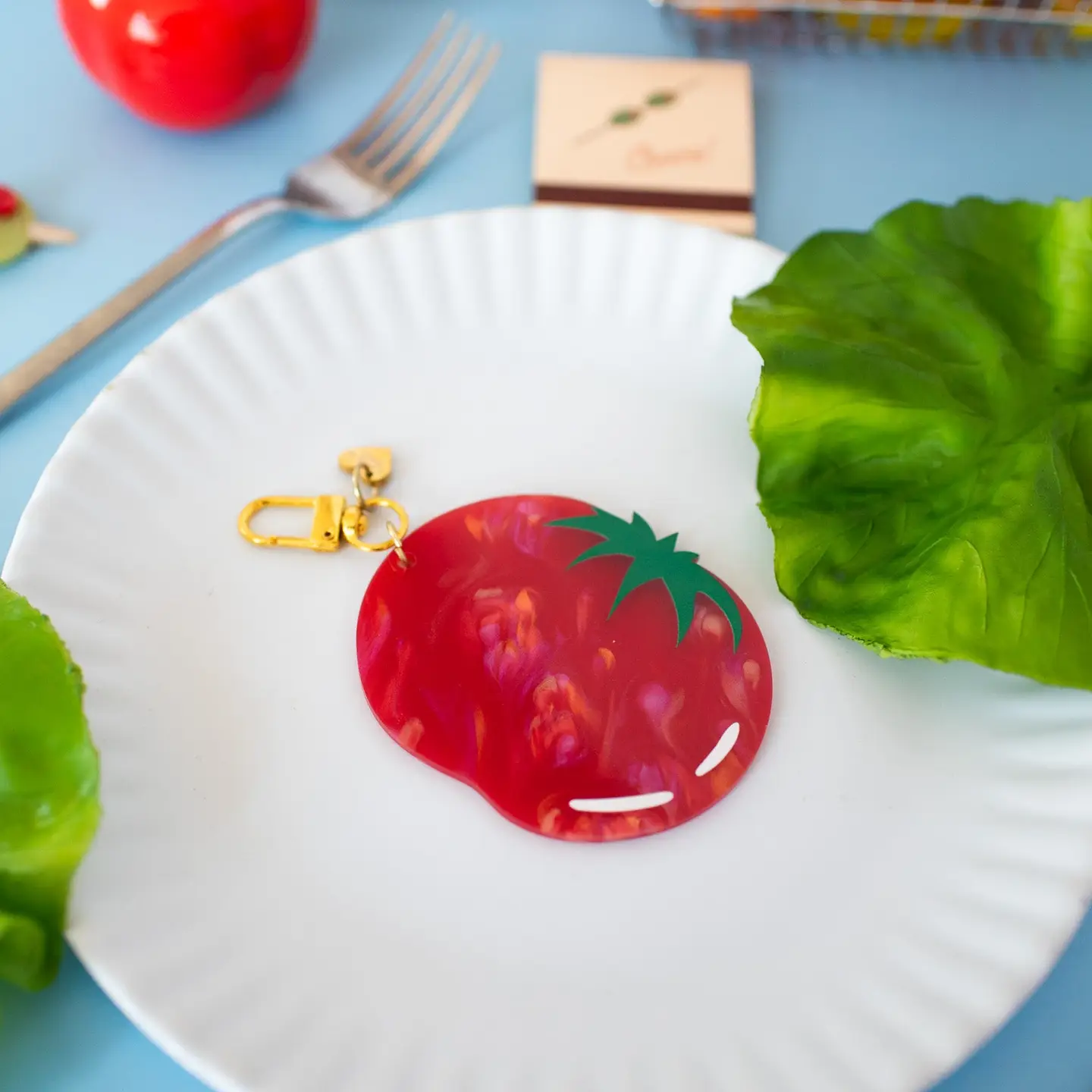 Acetate Tomato Keychain & Bag Charm - Image 2
