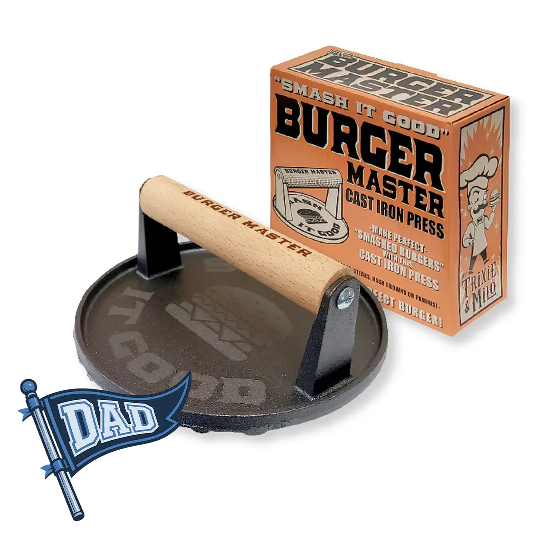 Burger Master – Cast Iron Grill Press - Image 2