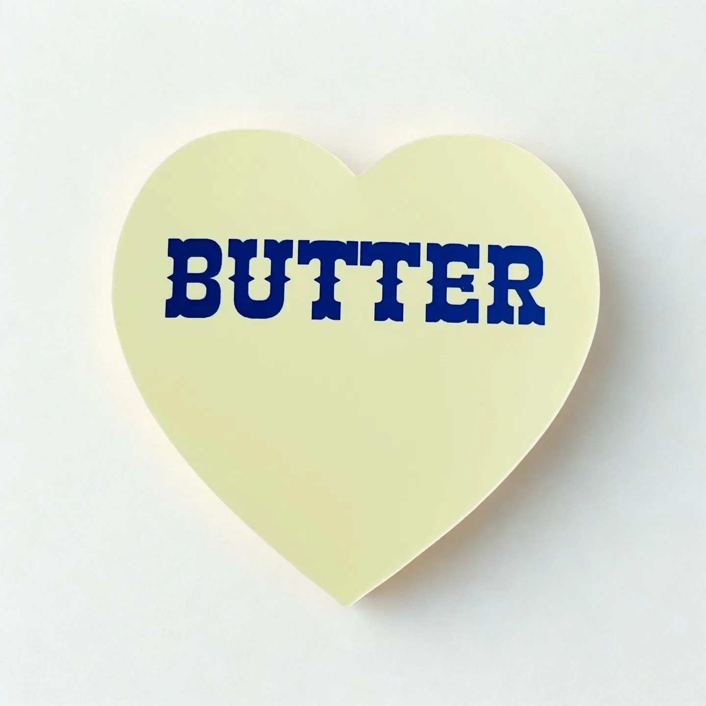 Butter Heart Sticker