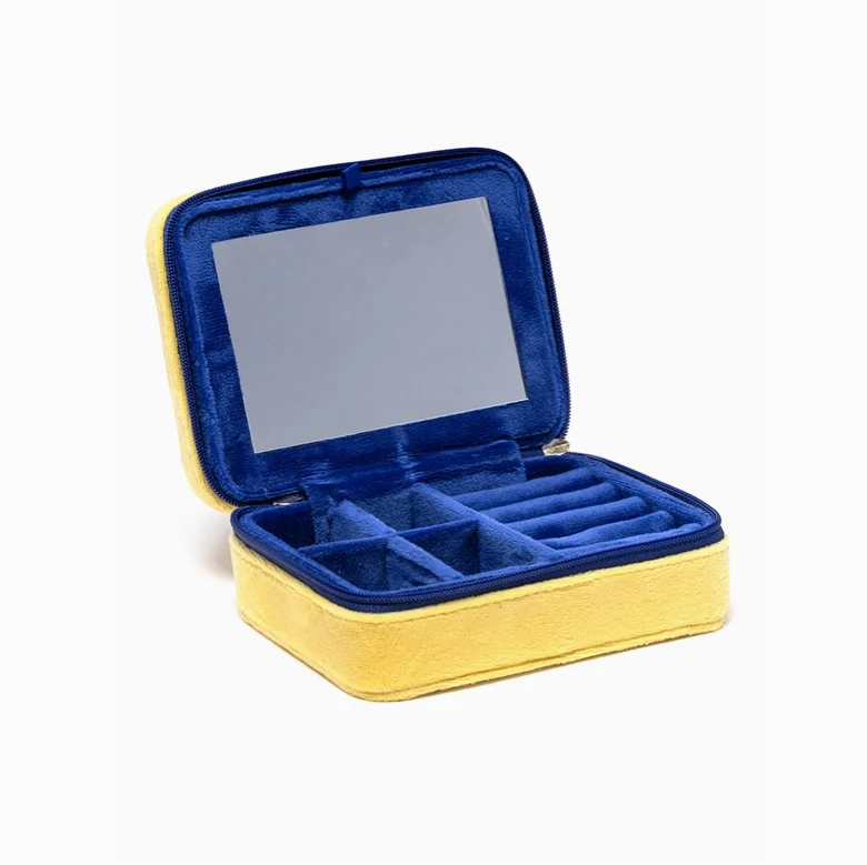 Butter Stick Velvet Jewelry Zip Case & Organizer - Image 2