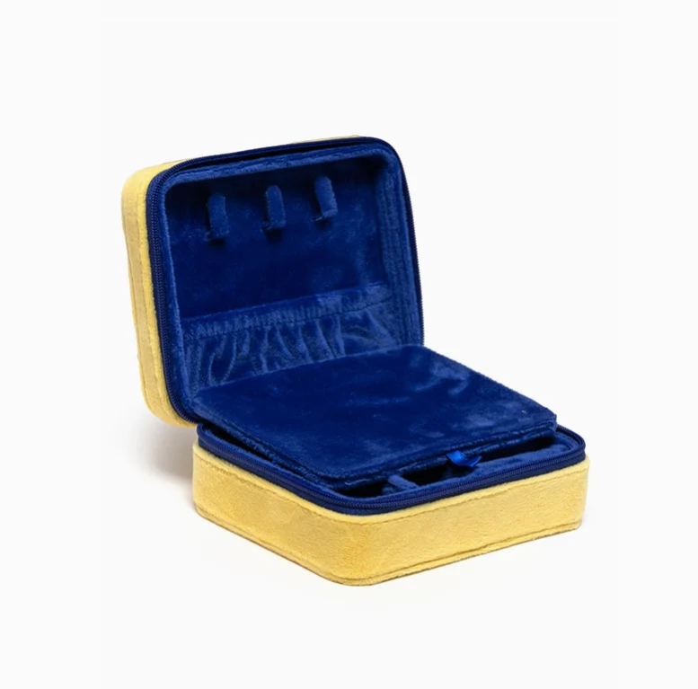 Butter Stick Velvet Jewelry Zip Case & Organizer - Image 3