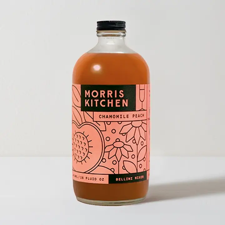 Chamomile Peach Bellini Cocktail Mixer 16oz
