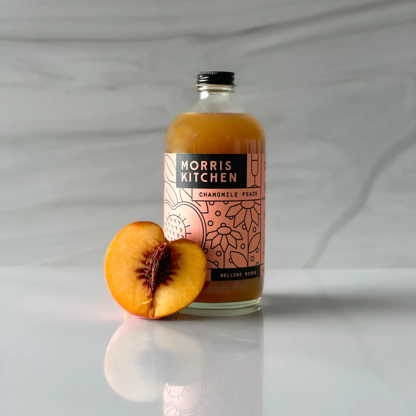 Chamomile Peach Bellini Cocktail Mixer 16oz - Image 5