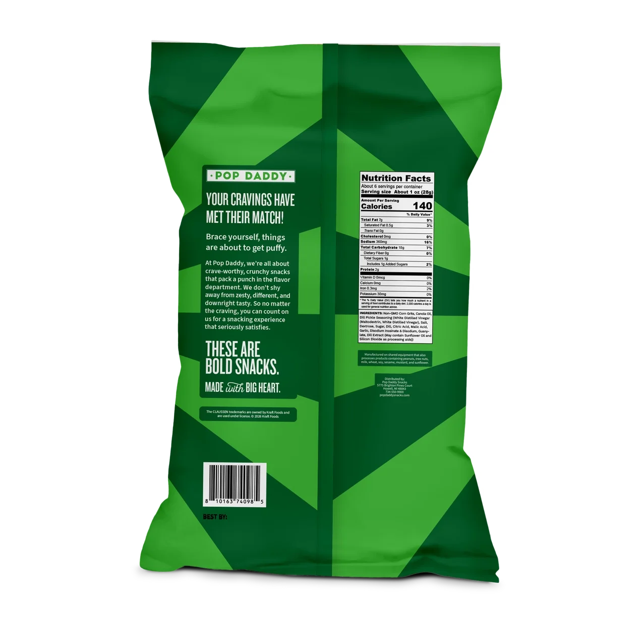Claussen Dill Pickle Baked Puffs 6oz - Image 2