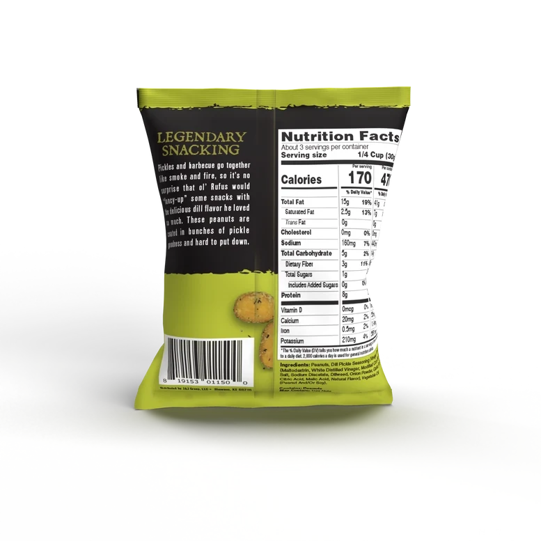 Dill Pickle Peanuts - 3oz - Image 2