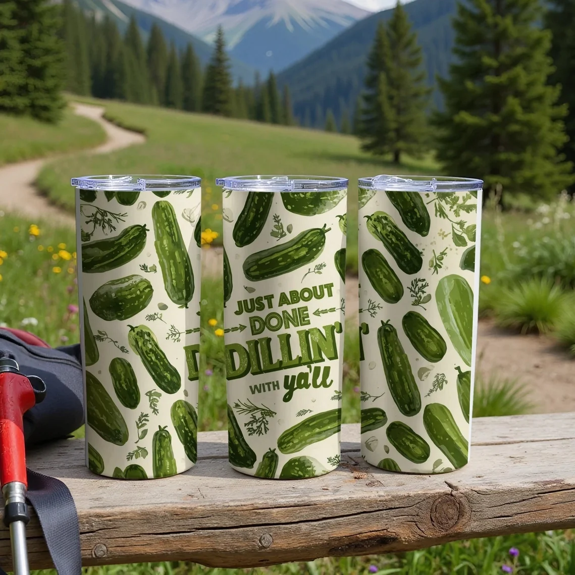 Dillin' With Y'all Tumbler - 20 oz - Image 2