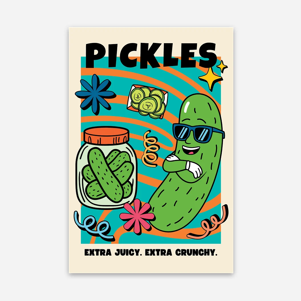 Extra Juicy Pickle Sticker