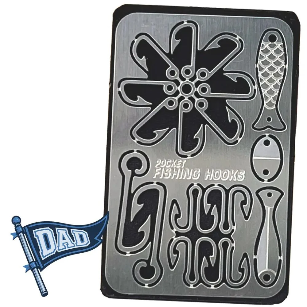 Fishing Hooks Adventure Card – Pocket Fishing Kit - Image 2
