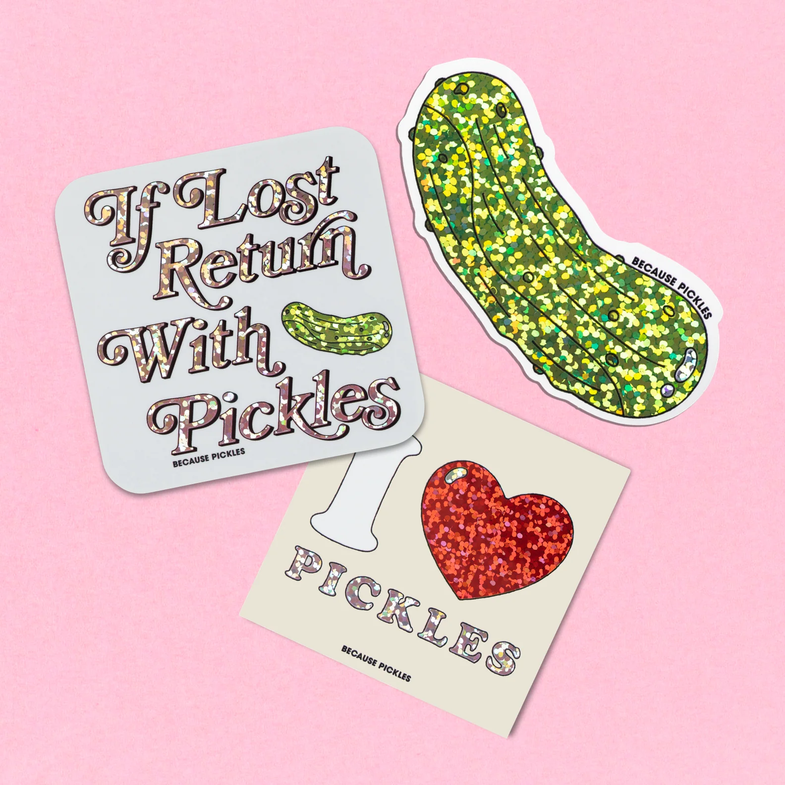 Glitter Pickle Sticker - Image 5