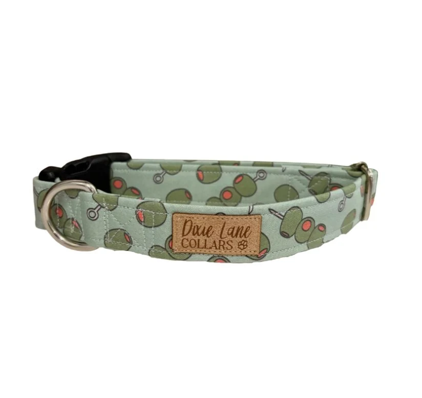 Green Olives Dog Collar
