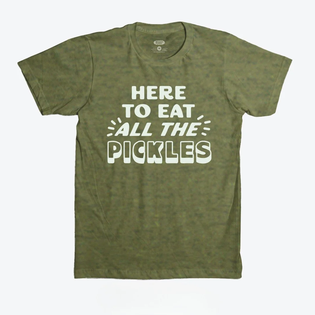 Here To Eat All The Pickles T-Shirt - Image 3