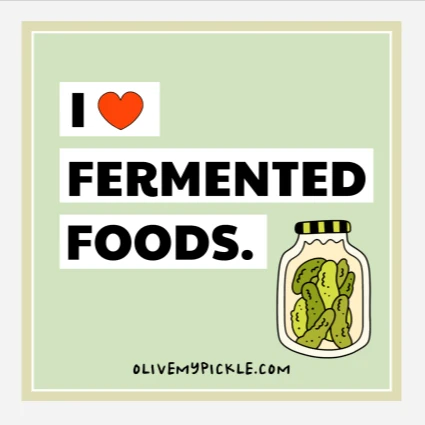 I Heart Fermented Foods Magnet