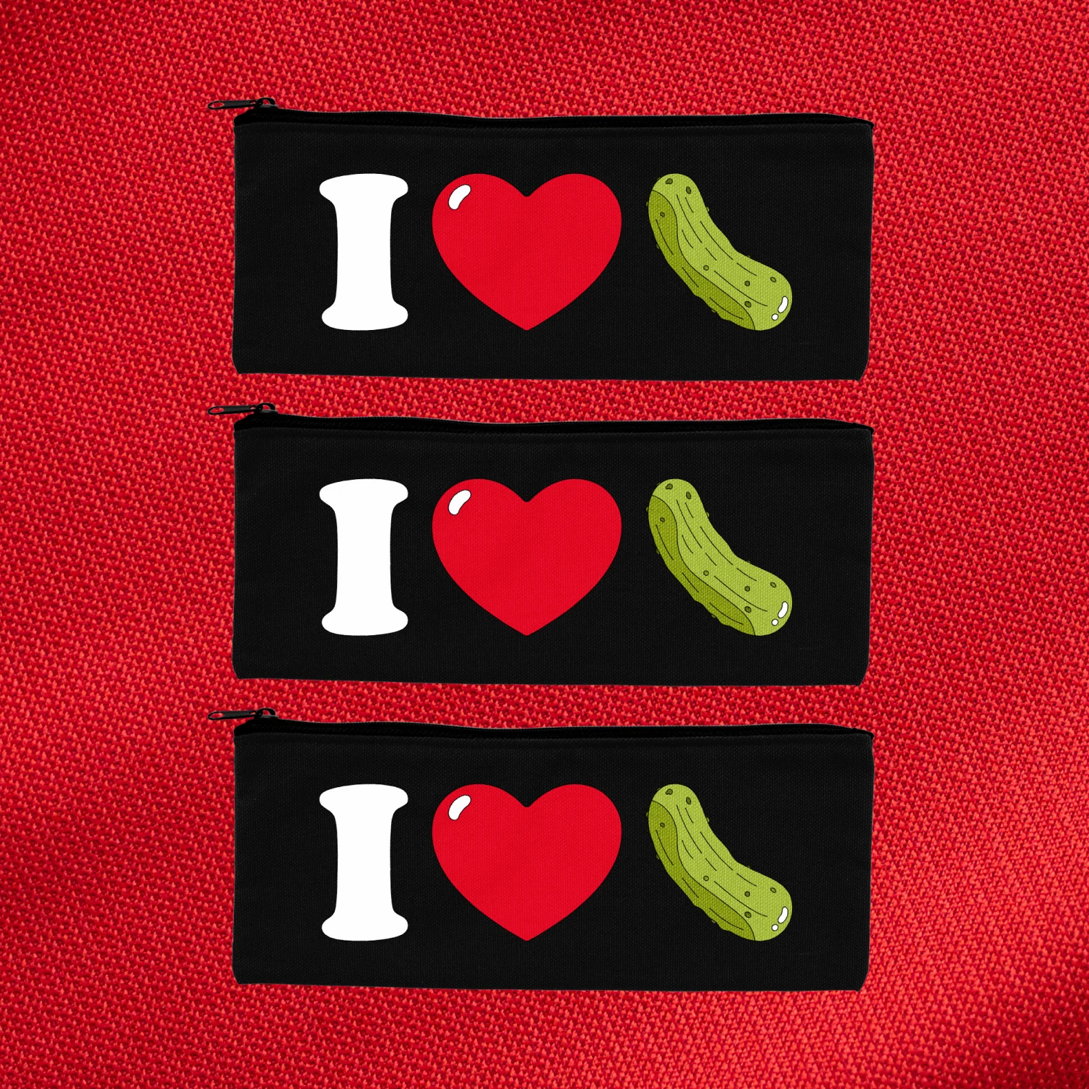 I Heart Pickles Pencil Case - Image 3