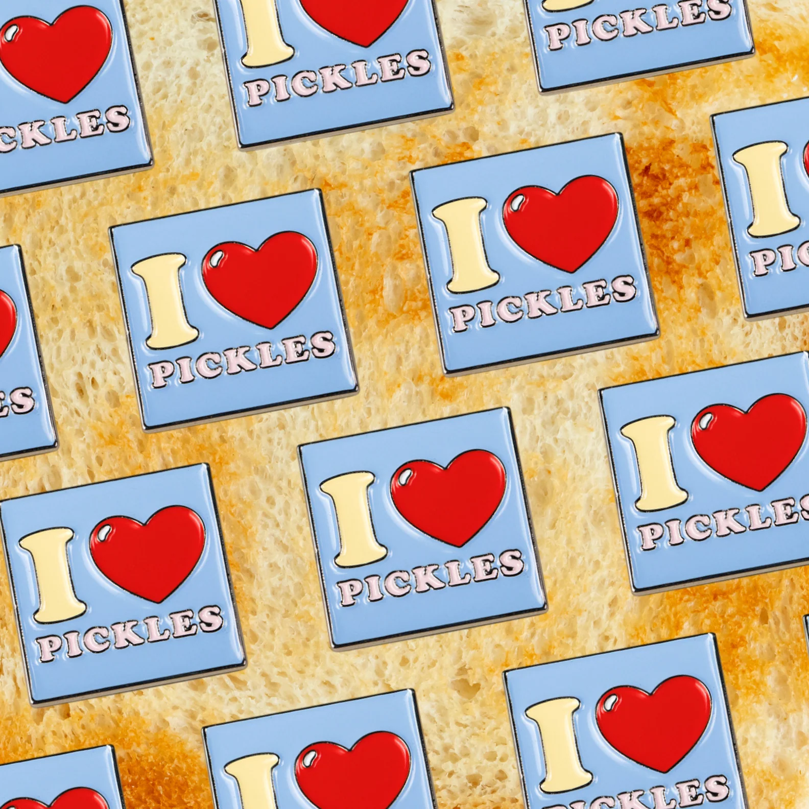 I Love Pickles Enamel Pin - Image 2