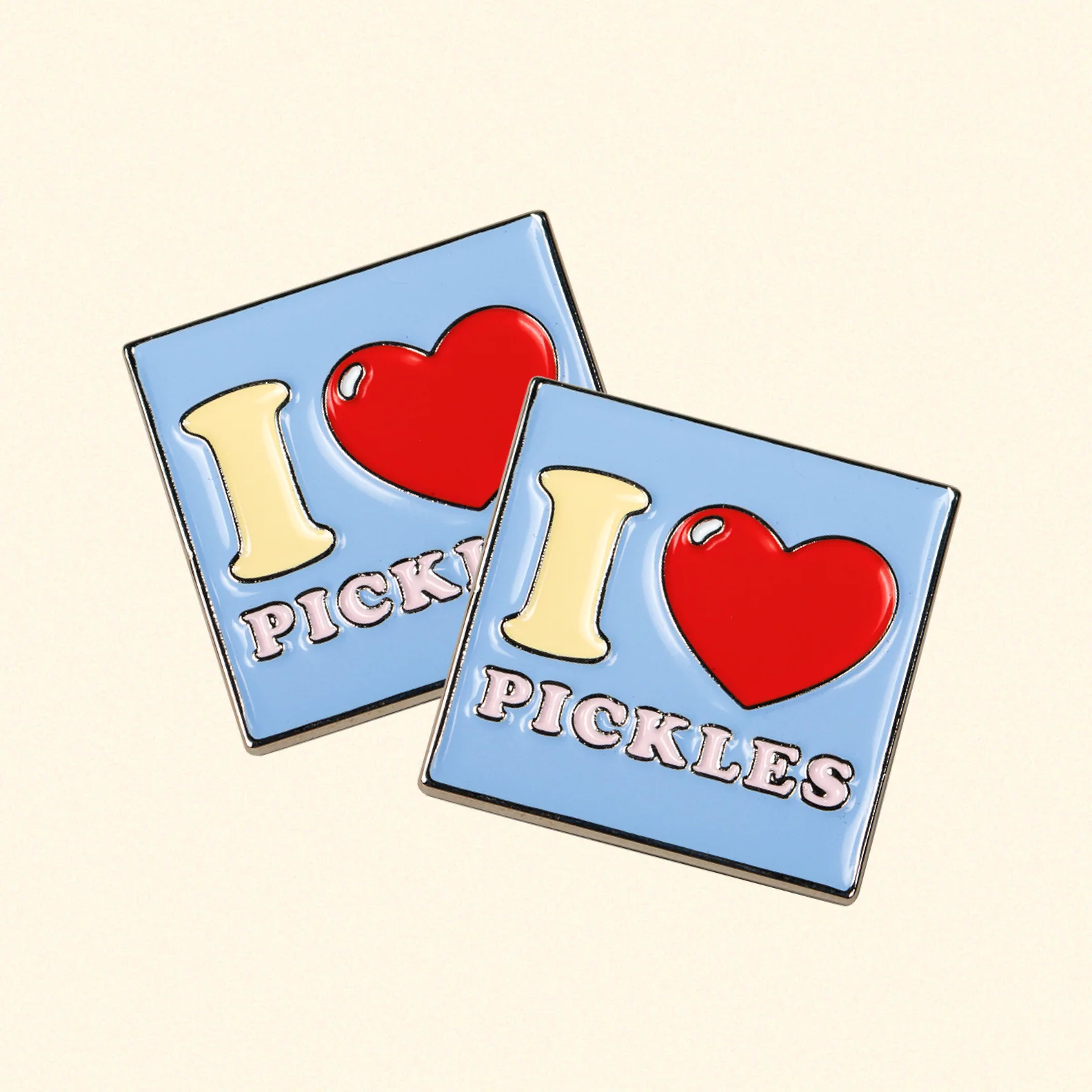 I Love Pickles Enamel Pin - Image 4