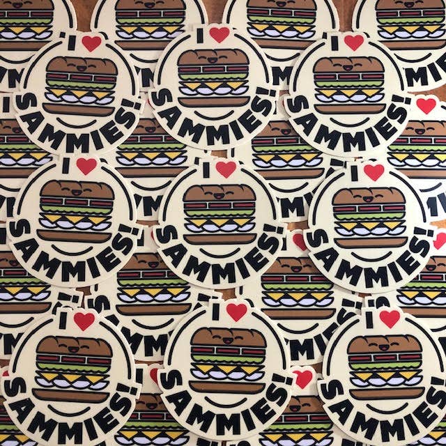 I Love Sammies! Sticker - Image 3