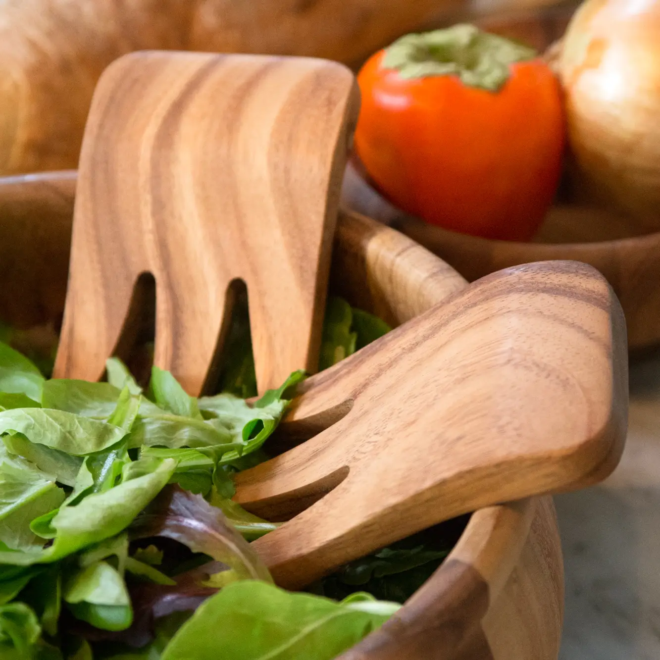 Ironwood Bear Claw Salad Servers - Image 3