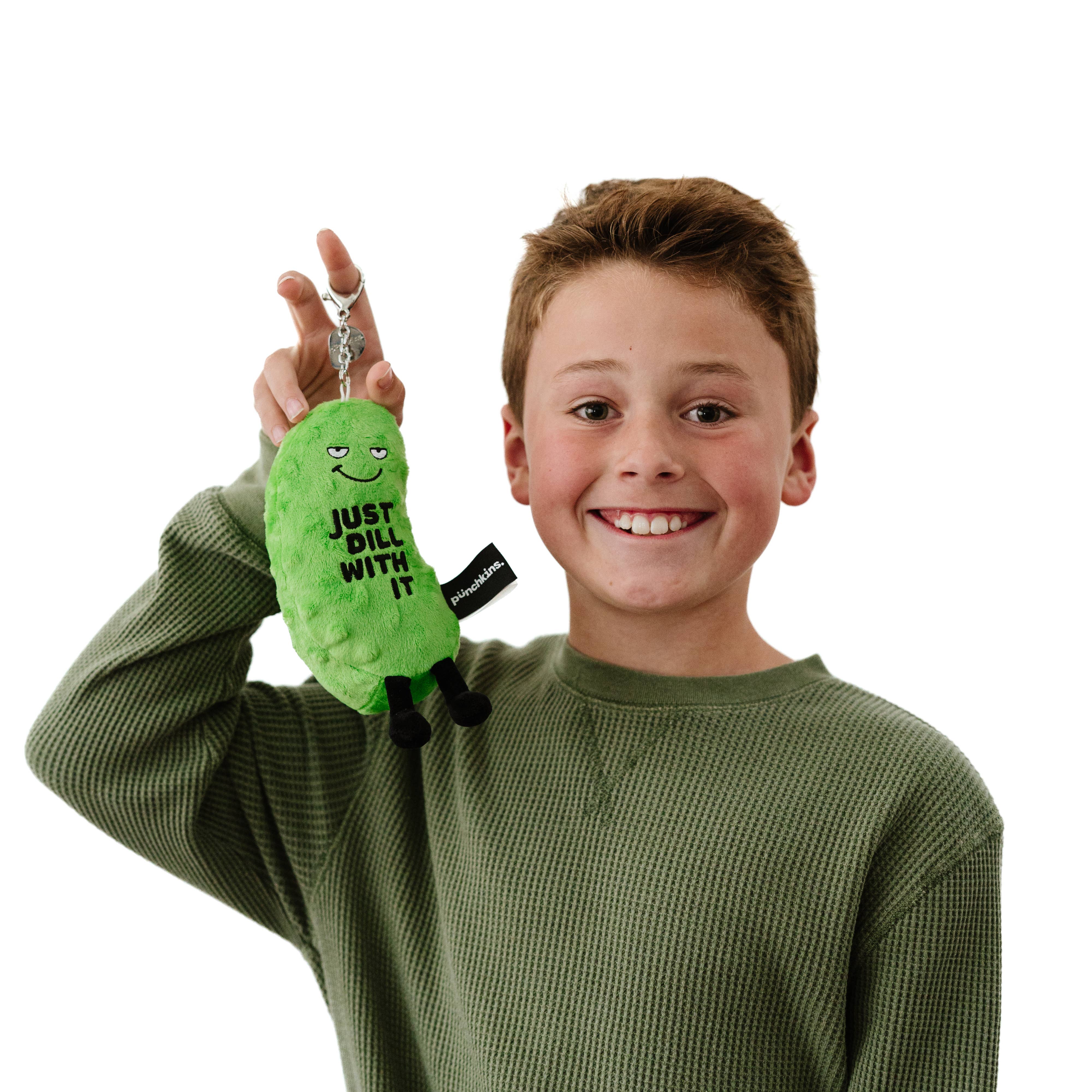 Just Dill With It Plush Pickle Bag Charm - Image 4