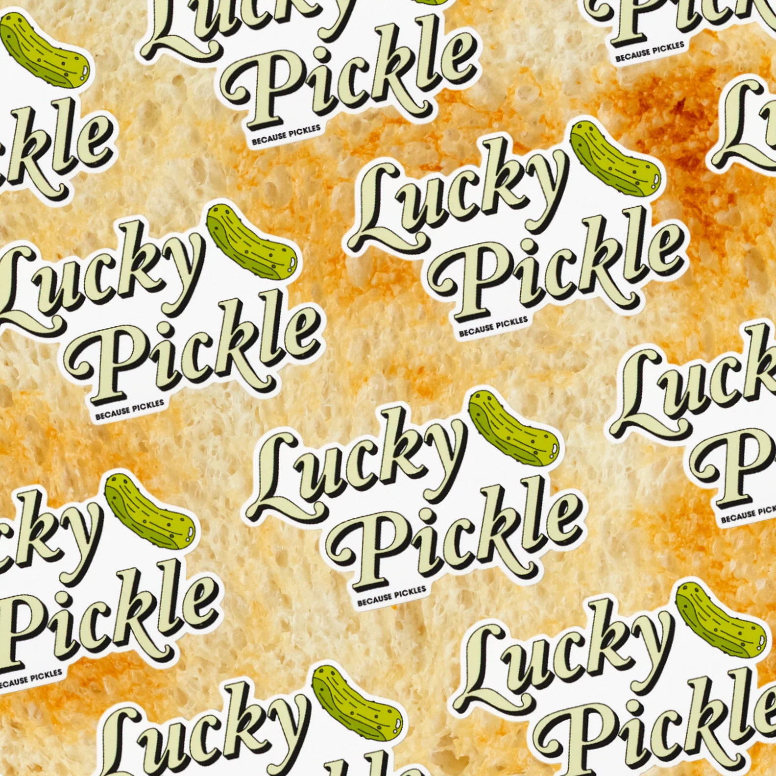 Lucky Pickle Sticker - Image 3