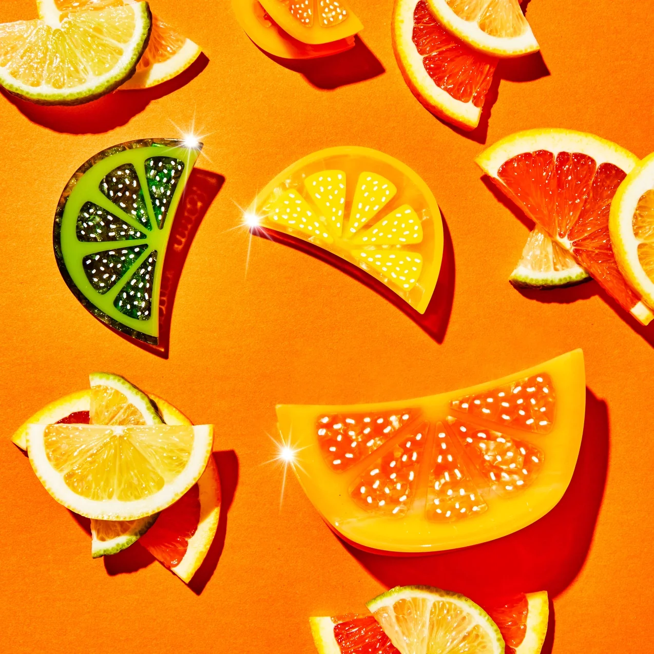 Mini Orange Slice Hair Claw - Image 2