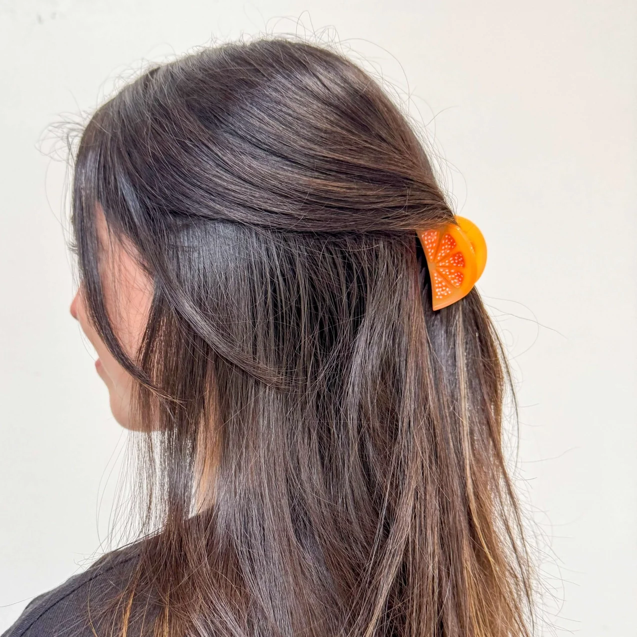 Mini Orange Slice Hair Claw - Image 3
