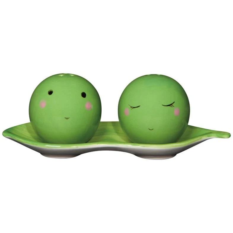 Peas in a Pod Salt and Pepper Shakers - Set of 2