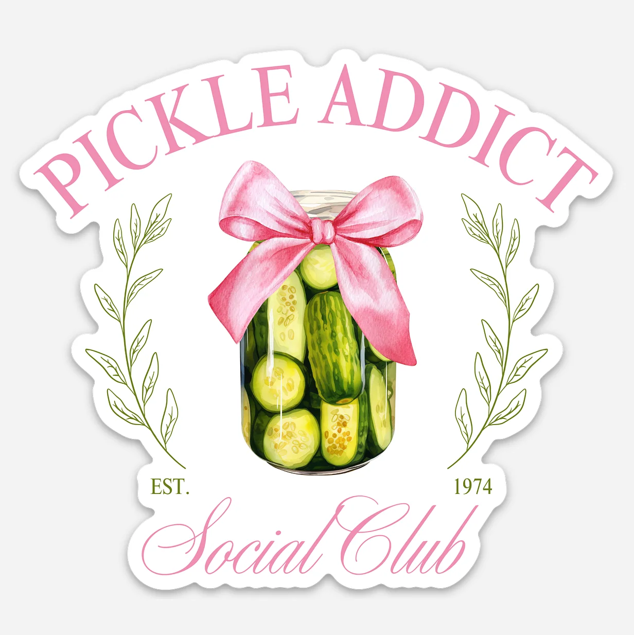 Pickle Addict Sticker