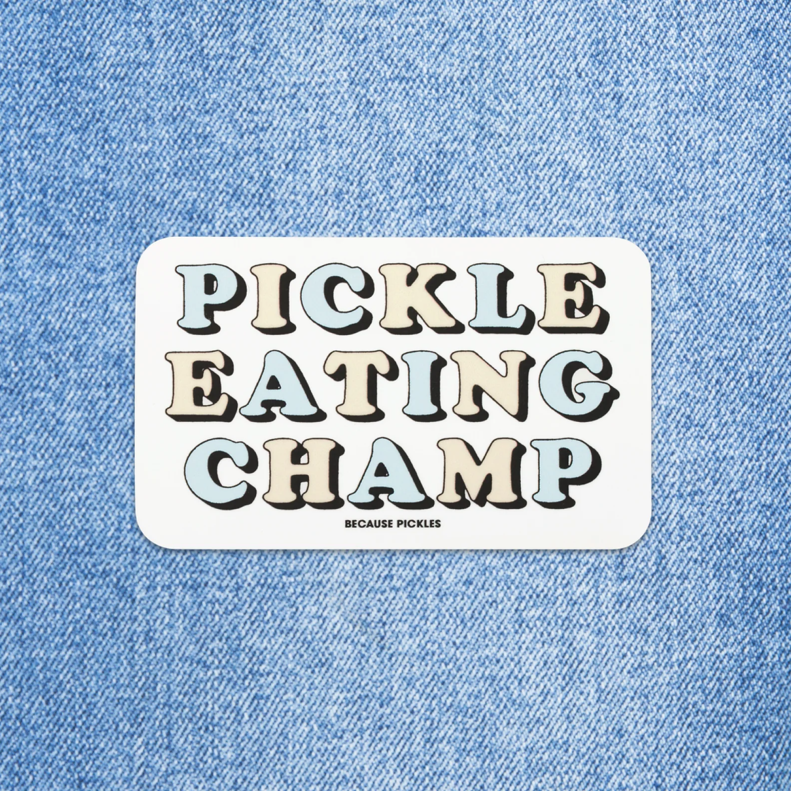 Pickle Eating Champ Sticker - Image 2