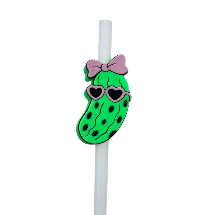 Pickle Girl Straw Topper - Image 2
