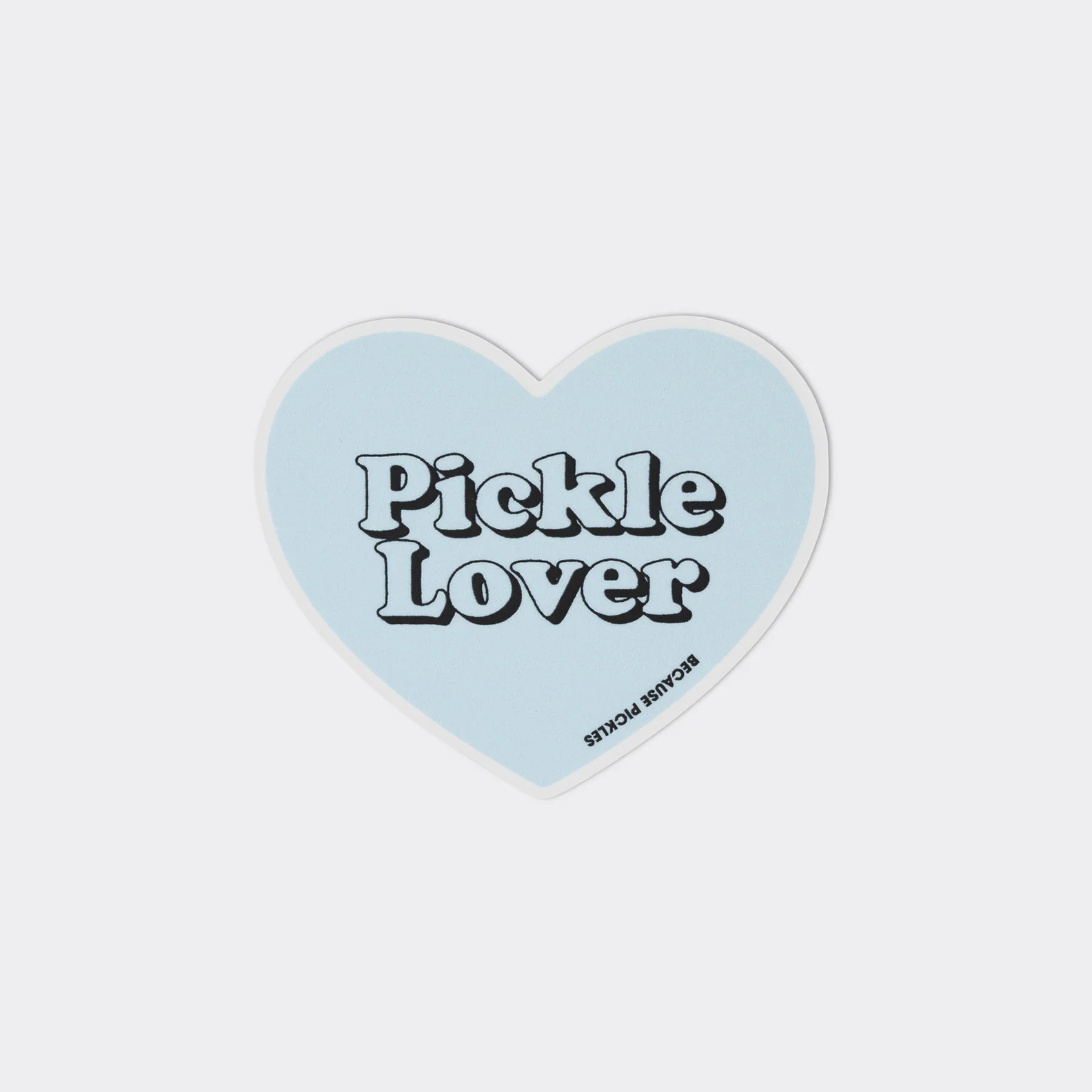 Pickle Lover Heart Sticker - Image 2
