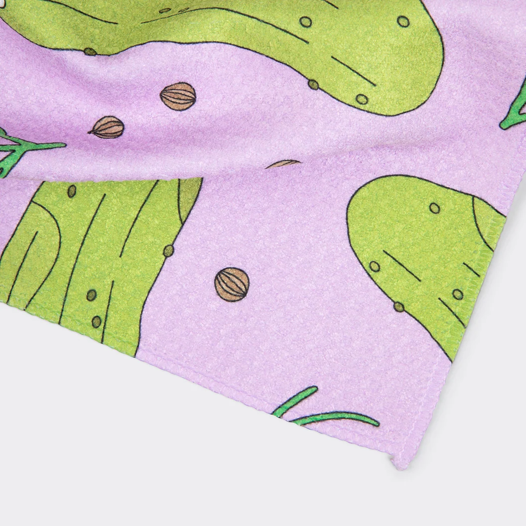 Lavender Dill Pickles Kitchen Towel - Image 3