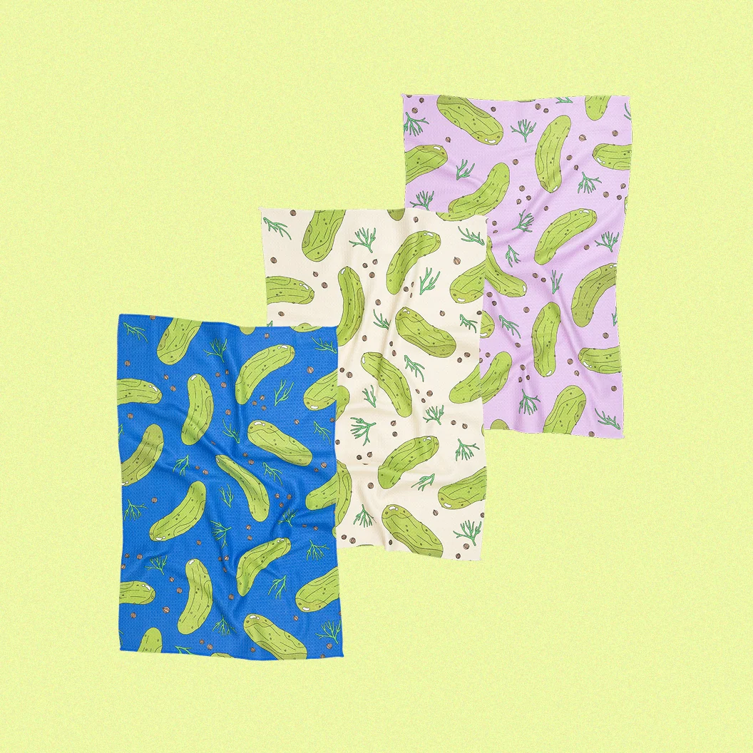 Lavender Dill Pickles Kitchen Towel - Image 4