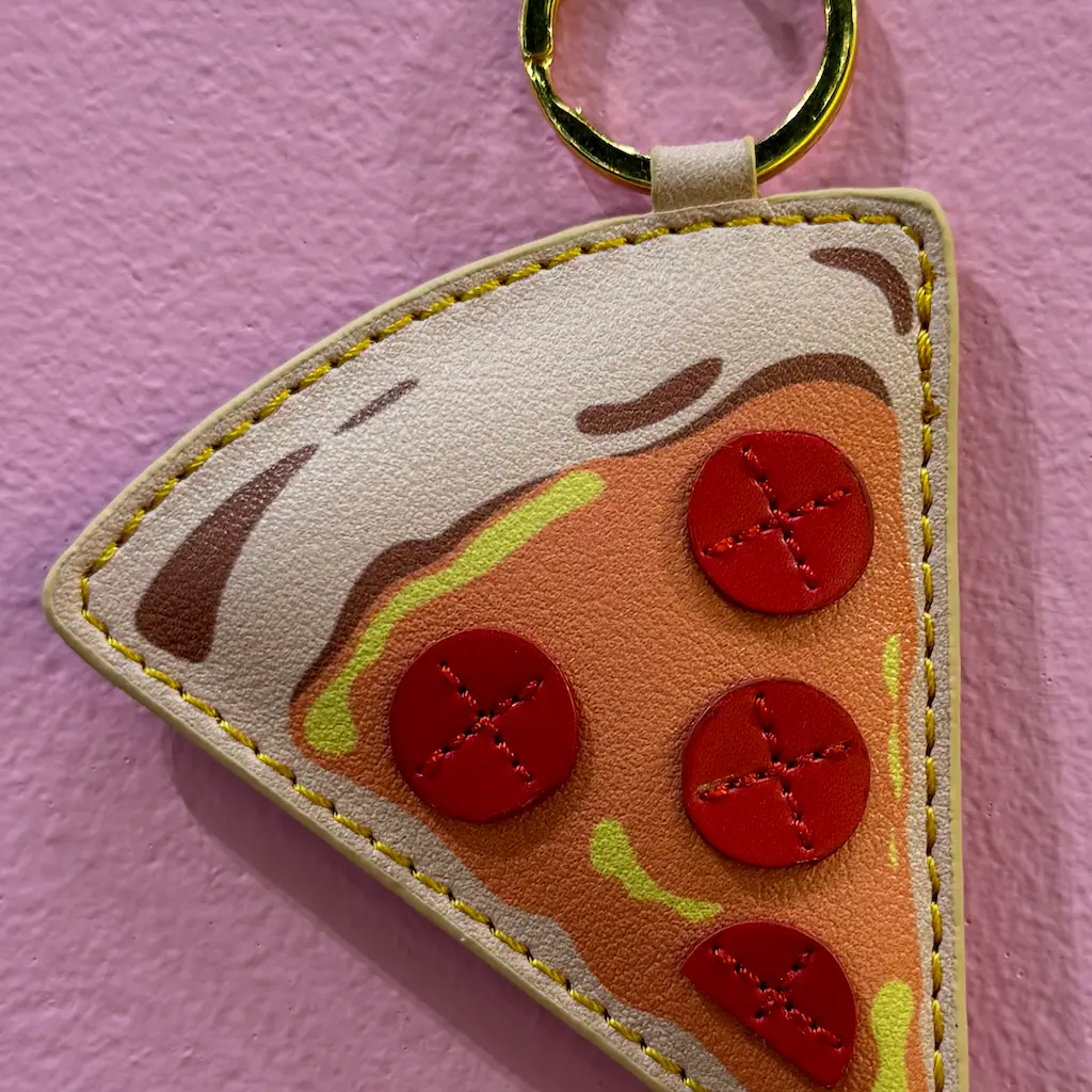 Pizza Keychain & Bag Charm - Image 2