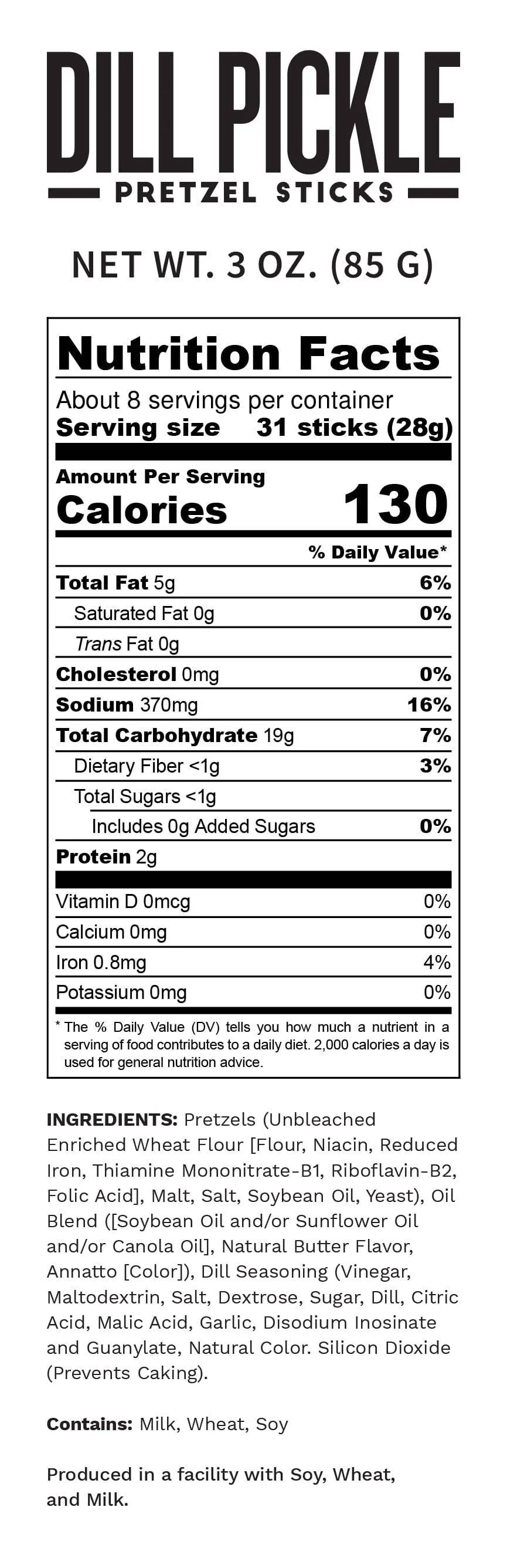 Dill Pickle Pretzels 3oz - Image 3