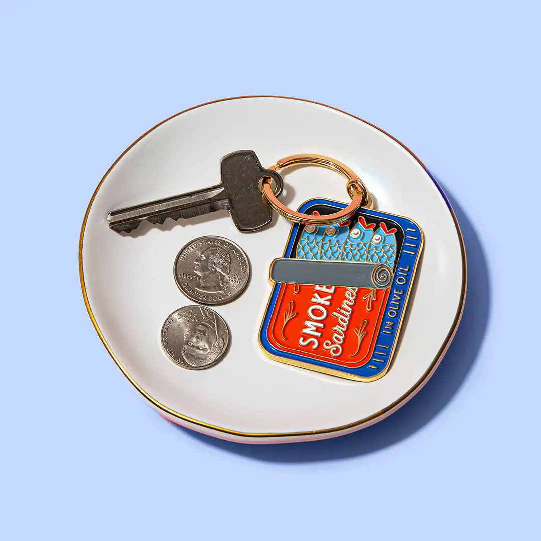 Sardines Can Enamel Keychain & Bag Charm - Image 2