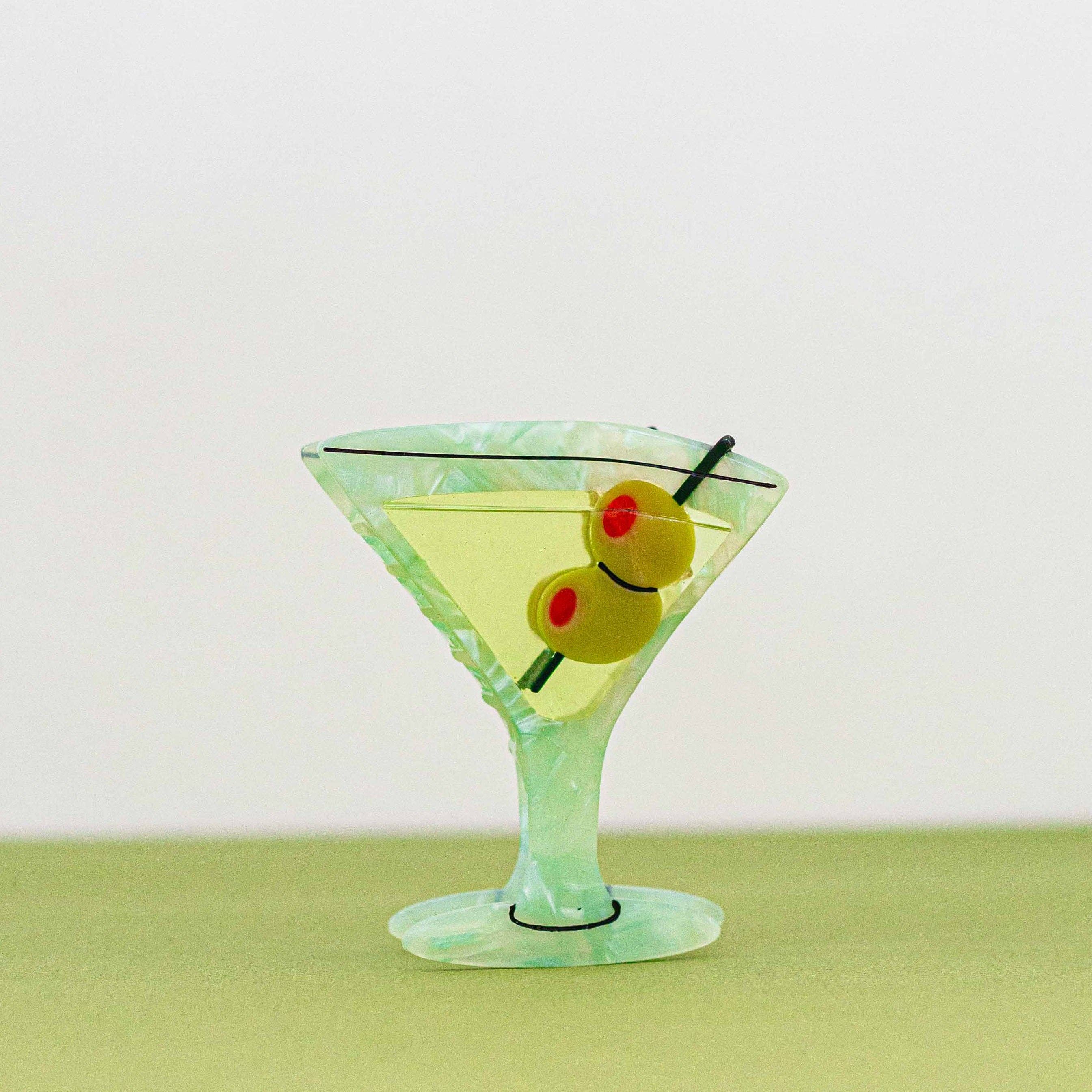 XL Martini Hair Claw Clip - Image 3