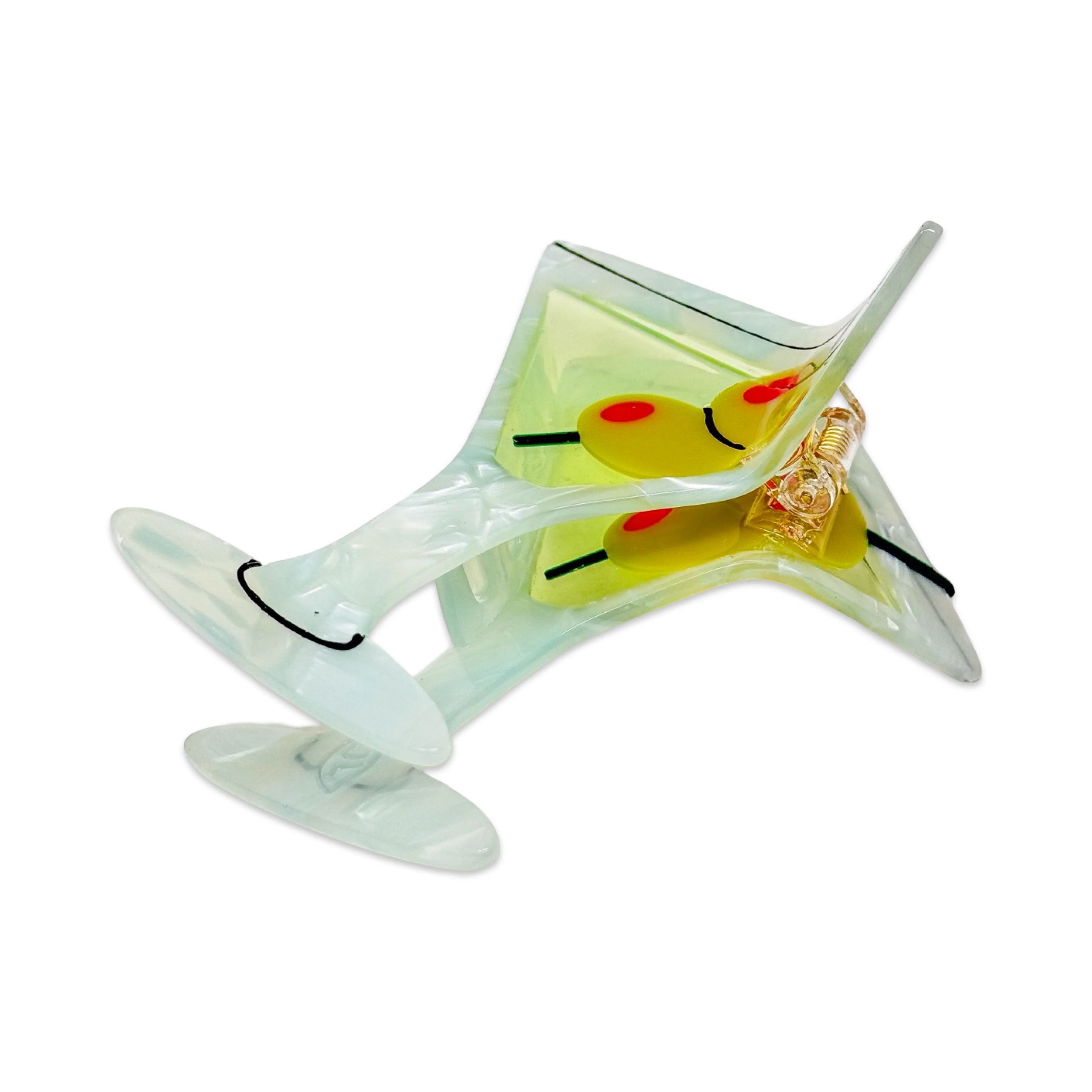 XL Martini Hair Claw Clip - Image 6