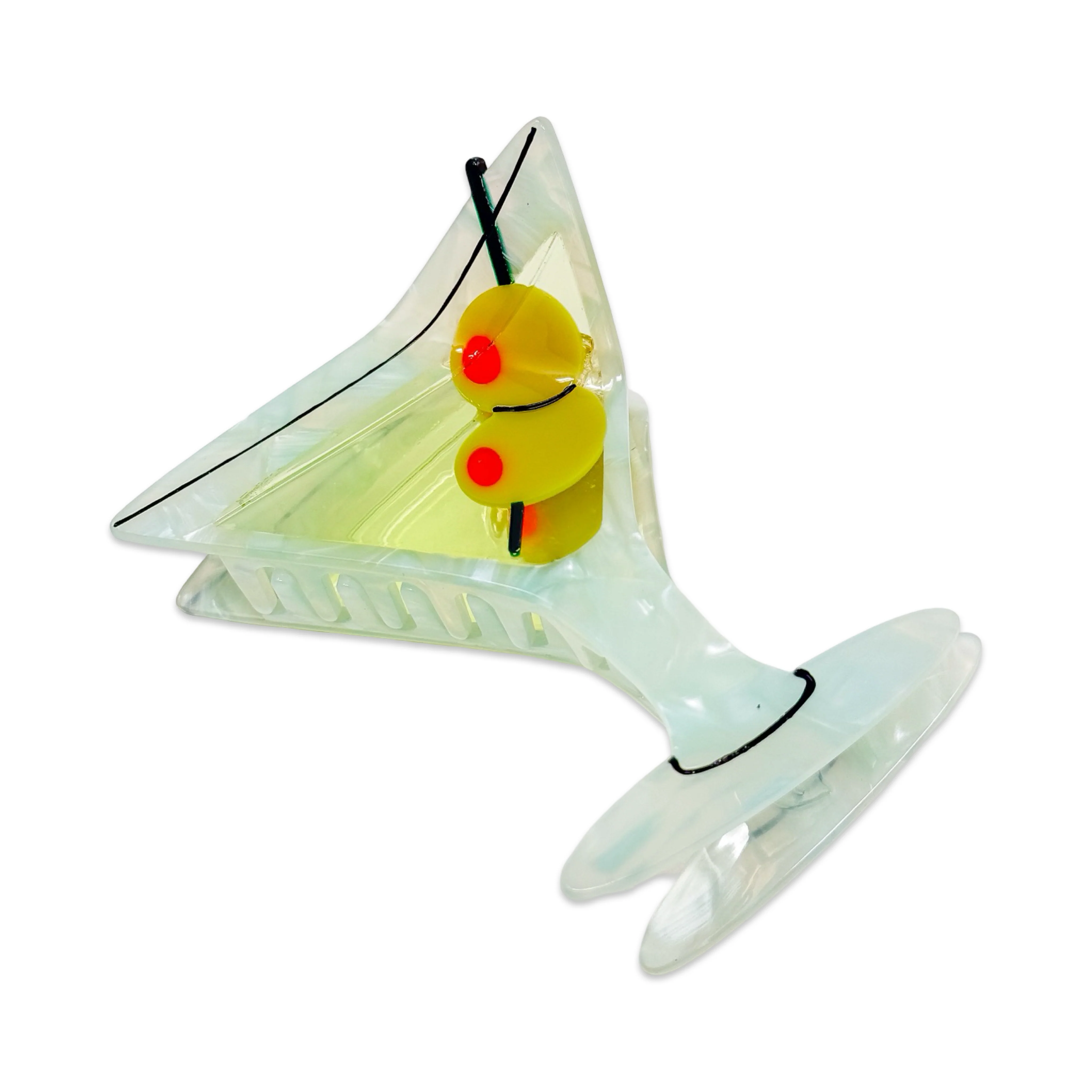 XL Martini Hair Claw Clip - Image 7