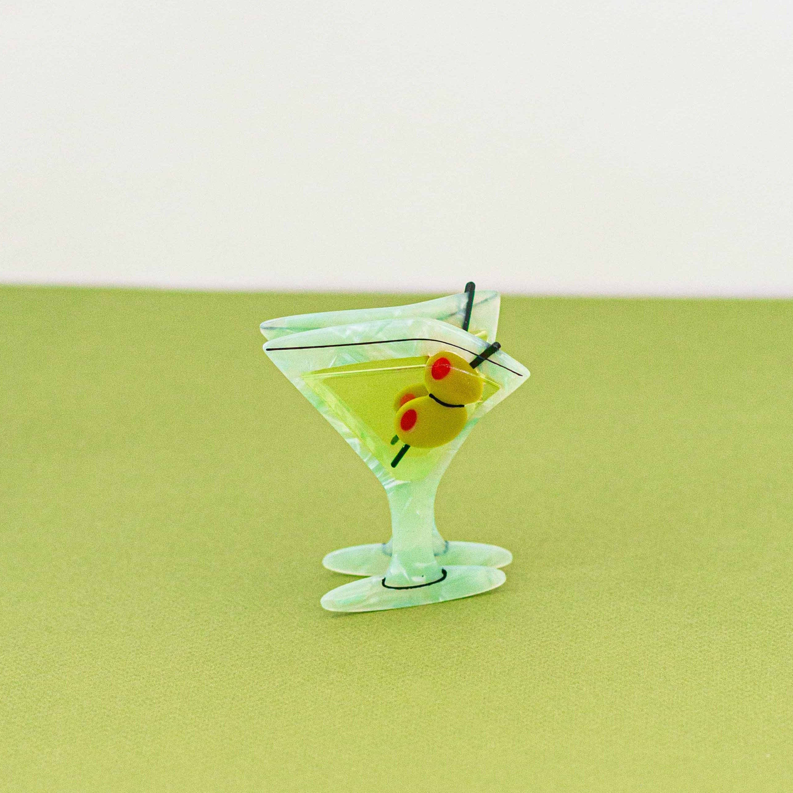XL Martini Hair Claw Clip - Image 8