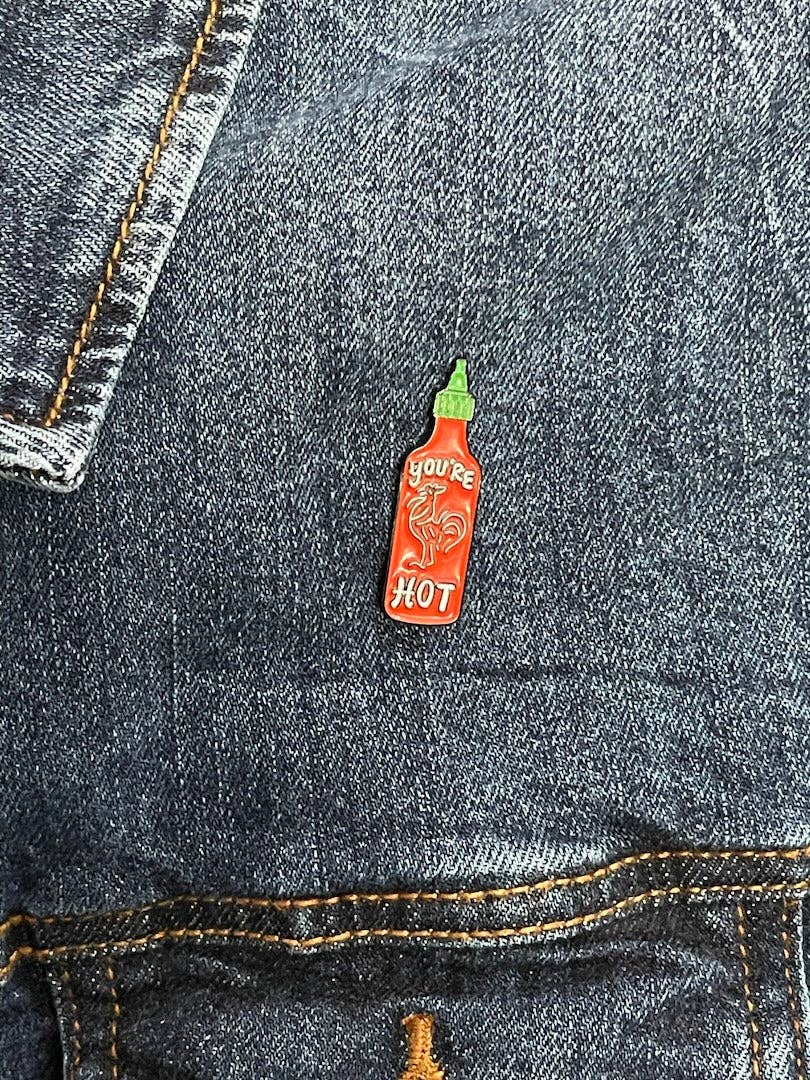 You're Hot Enamel Pin - Image 2